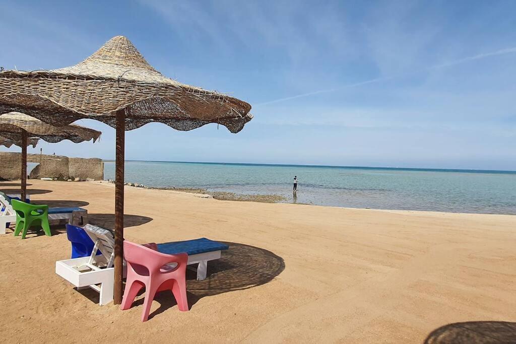 Casablanca Beach Direct Sea View Tow Bedroom Apartment Hurghada Eksteriør billede