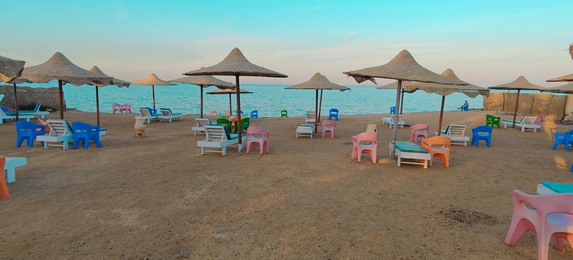 Casablanca Beach Direct Sea View Tow Bedroom Apartment Hurghada Værelse billede