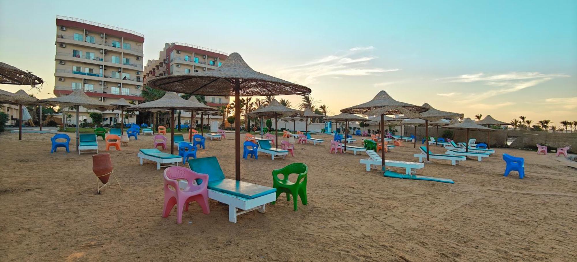 Casablanca Beach Direct Sea View Tow Bedroom Apartment Hurghada Værelse billede